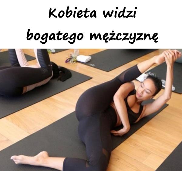 Kobieta widzi bogatego mężczyznę