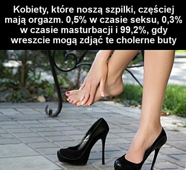 Kobiety, które noszą szpilki, częściej mają orgazm