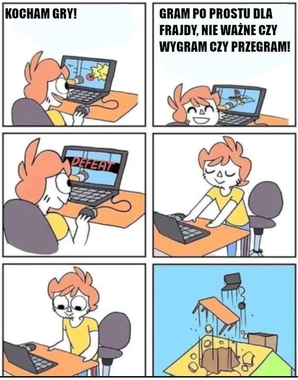 Kocham gry! Gram po prostu dla frajdy, nie ważne czy wygram