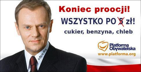 Koniec promocji! Wszystko po 5 zł! Cukier, benzyna, chleb