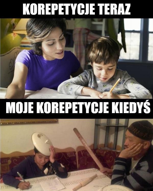 Korepetycje kiedyś i teraz