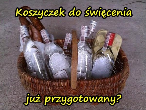 Koszyczek do święcenia już przygotowany