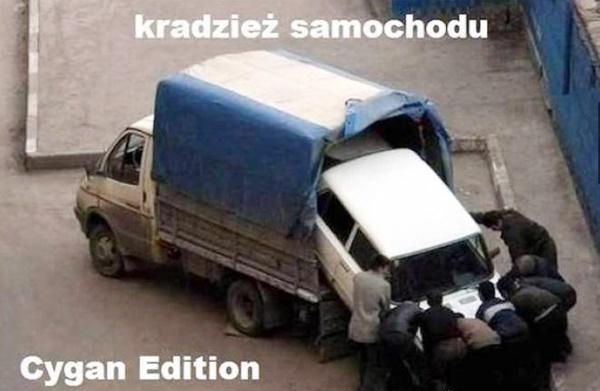 Kradzież samochodu po cygańsku