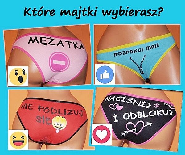 Które majtki wybierasz? Mężatka, rozpakuj mnie, nie