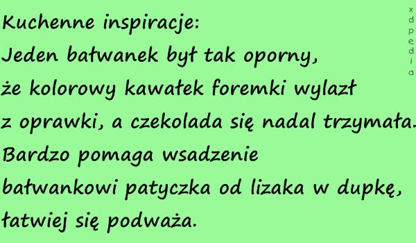 Kuchenne inspiracje: Jeden bałwanek był tak oporny, że