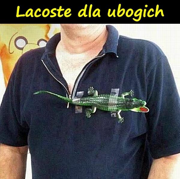 Lacoste dla ubogich