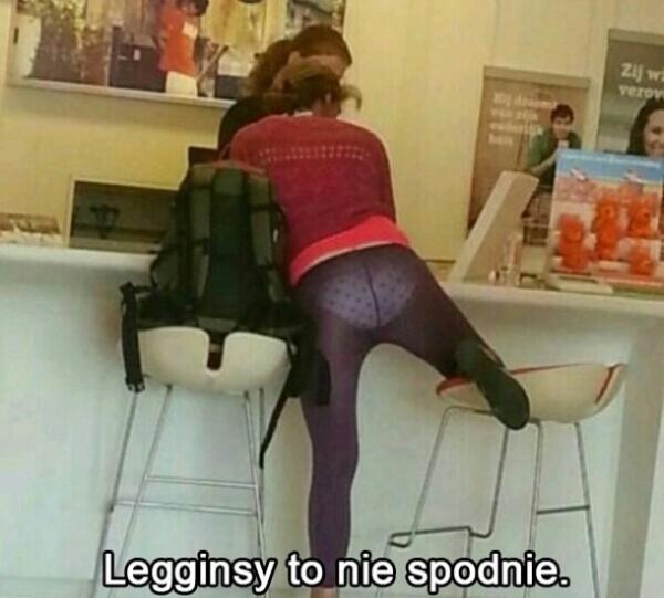 Legginsy to nie spodnie