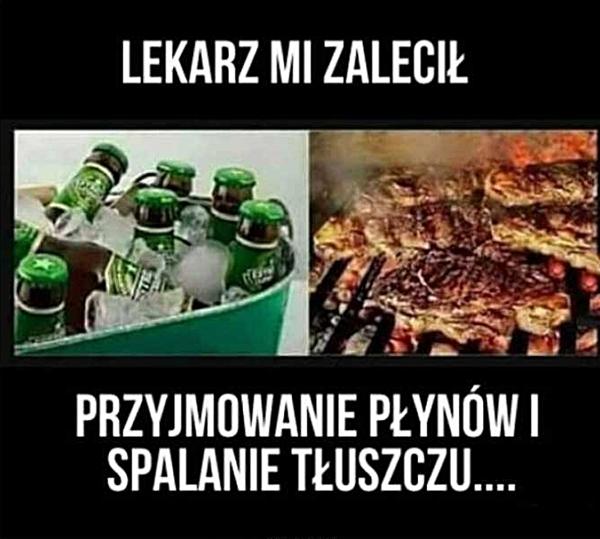 Lekarz zlecił mi przyjmowanie płynów i spalanie tłuszczu