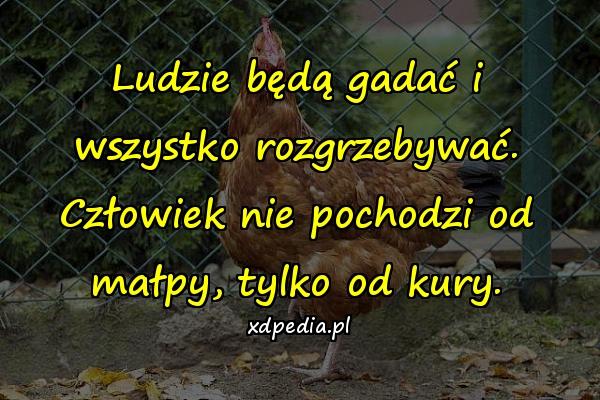 Ludzie będą gadać i wszystko rozgrzebywać. Człowiek nie