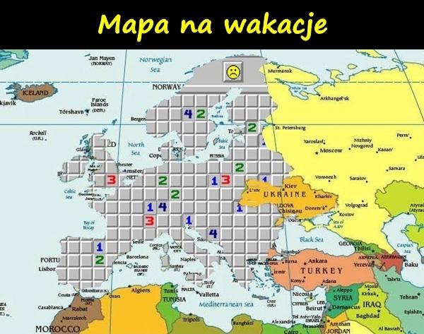 Mapa na wakacje