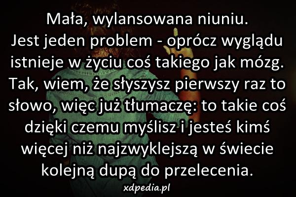 Mała, wylansowana niuniu. Jest jeden problem - oprócz