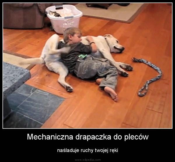 Mechaniczna drapaczka do pleców naśladuje ruchy twojej ręki