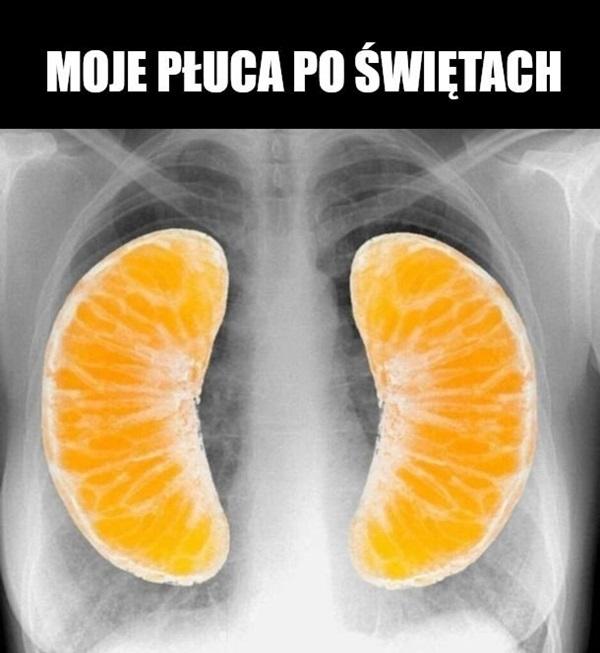 Moje płuca po świętach