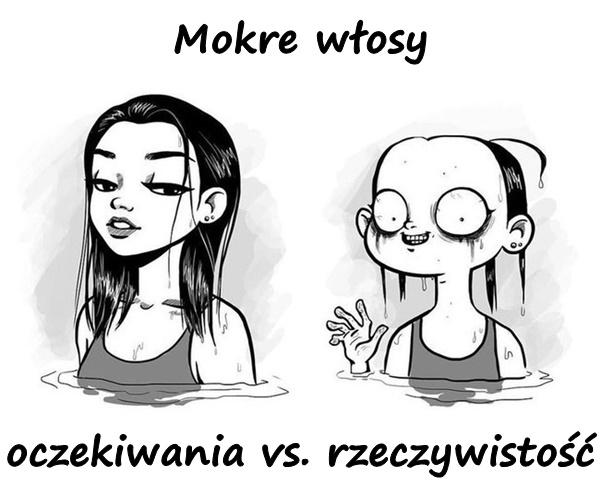 Mokre włosy