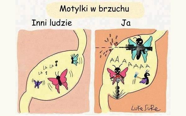 Motylki w brzuchu