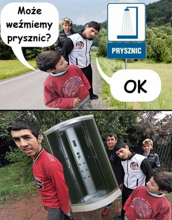 Może weźmiemy prysznic