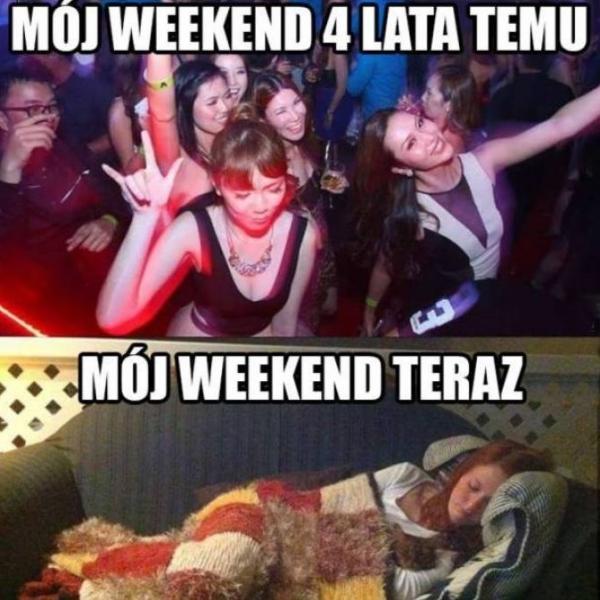 Mój weekend kiedyś i dziś