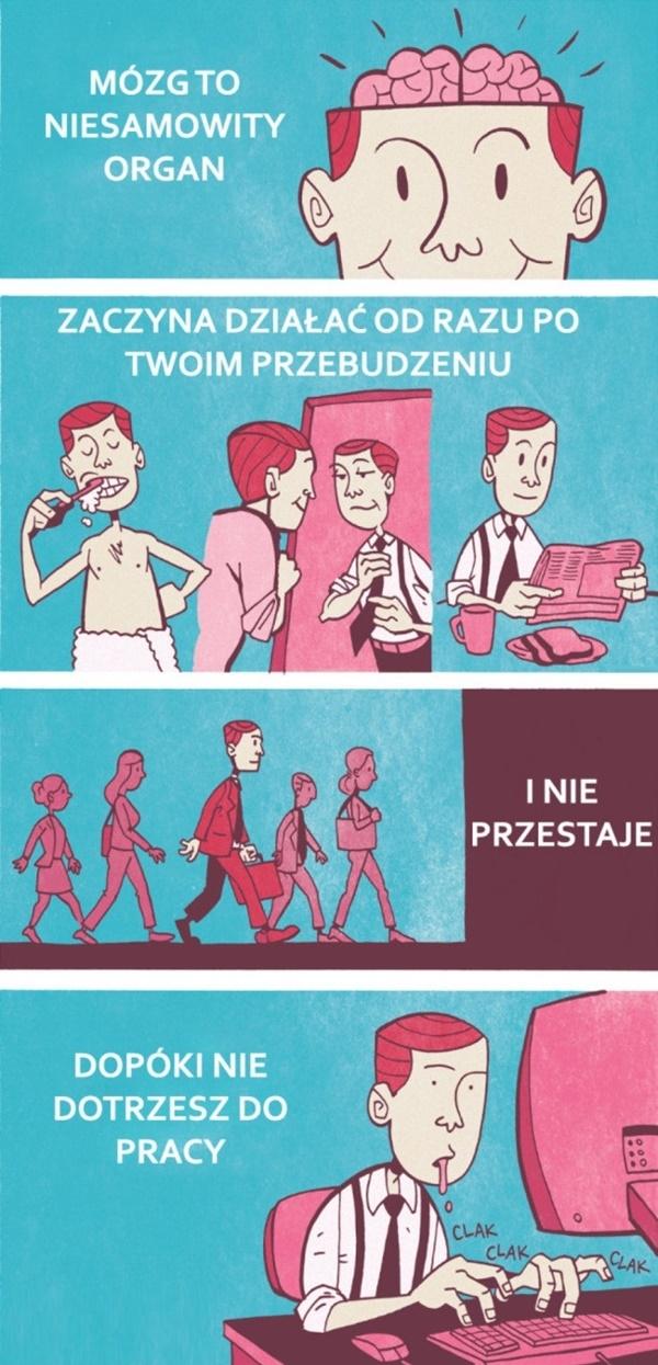 Mózg to niesamowity organ. Zaczyna działać od razu po twoim