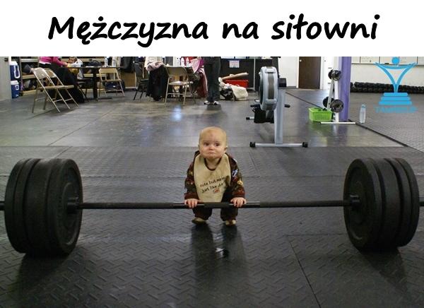 Mężczyzna na siłowni