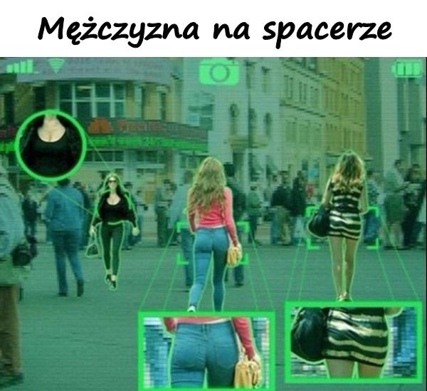 Mężczyzna na spacerze