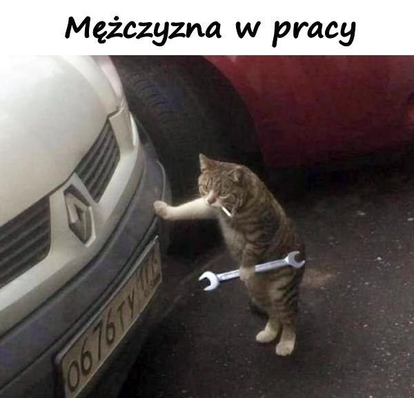 Mężczyzna w pracy