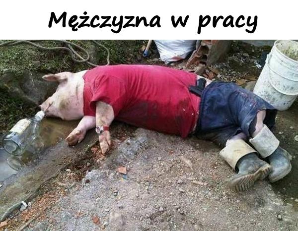 Mężczyzna w pracy