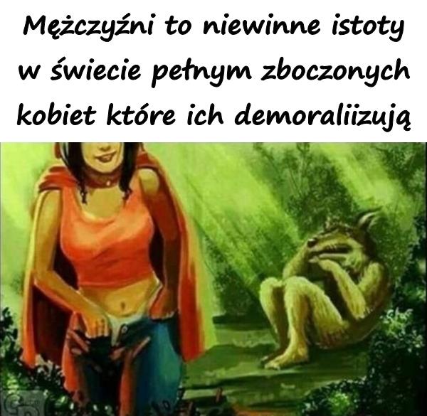 Mężczyźni to niewinne istoty w świecie pełnym zboczonych