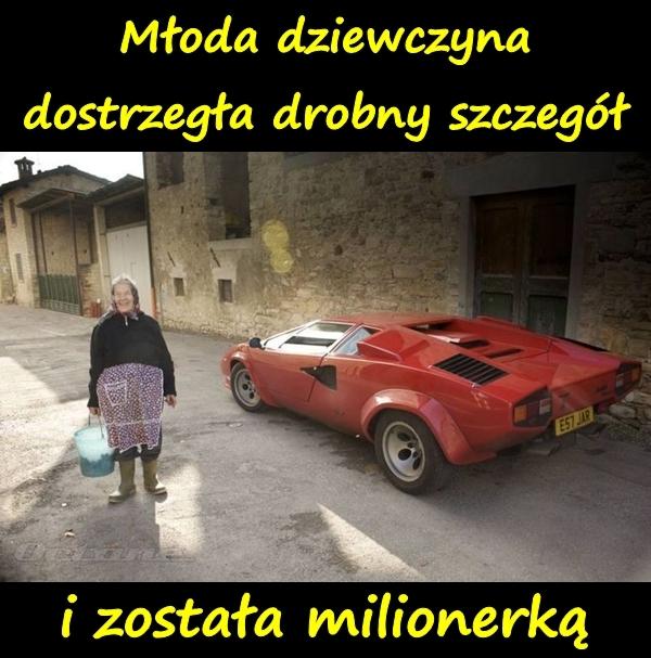 Młoda dziewczyna dostrzegła drobny szczegół i została