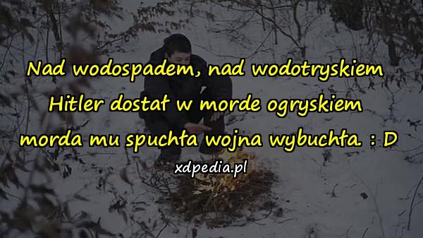 Nad wodospadem, nad wodotryskiem Hitler dostał w morde