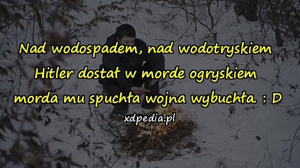 Nad wodospadem, nad wodotryskiem Hitler dostał w morde