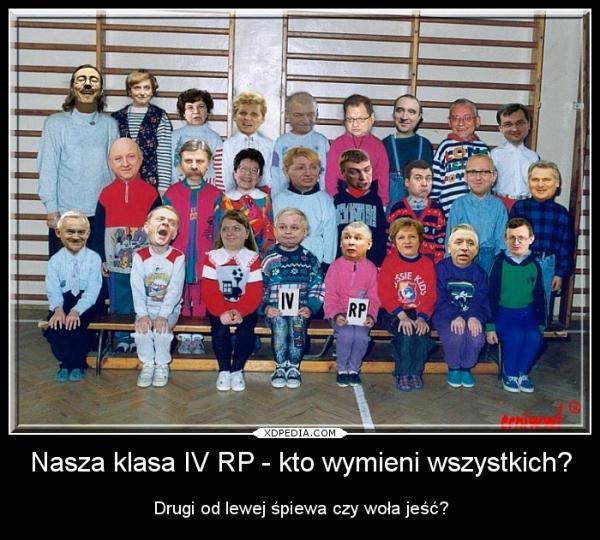 Nasza klasa IV RP - kto wszystkich rozpoznał? Drugi od