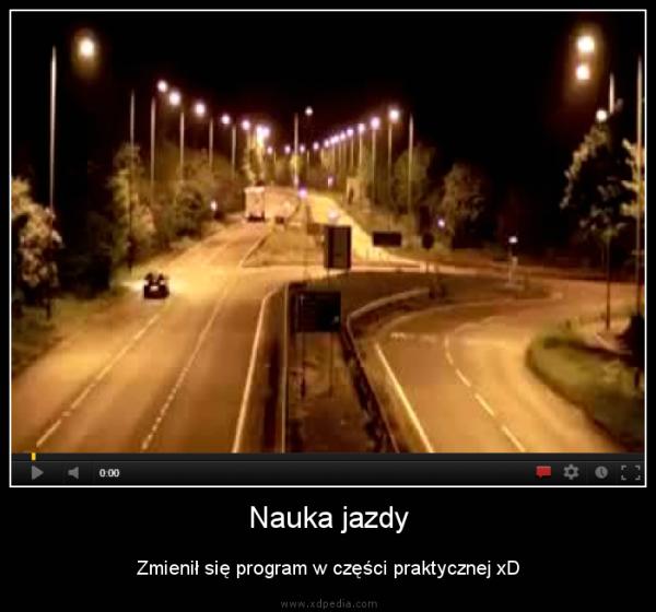 Nauka jazdy Zmienił się program w części praktycznej xD