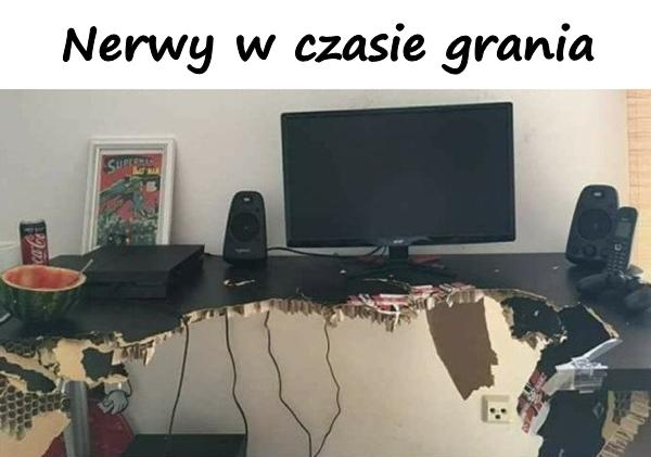 Nerwy w czasie grania