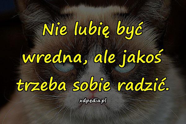 Nie lubię być wredna, ale jakoś trzeba sobie radzić