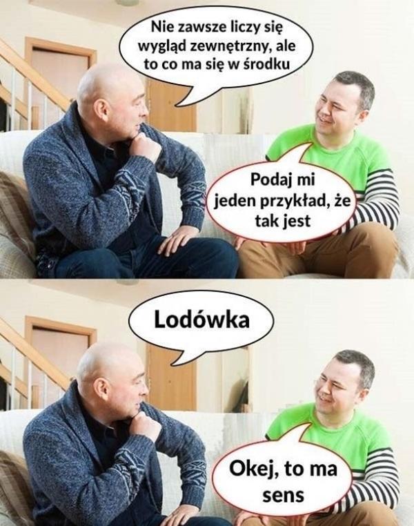 - Nie zawsze liczy się wygląd zewnętrzny, ale to co ma się