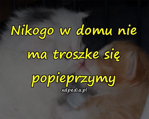 Nikogo w domu nie ma troszke się popieprzymy