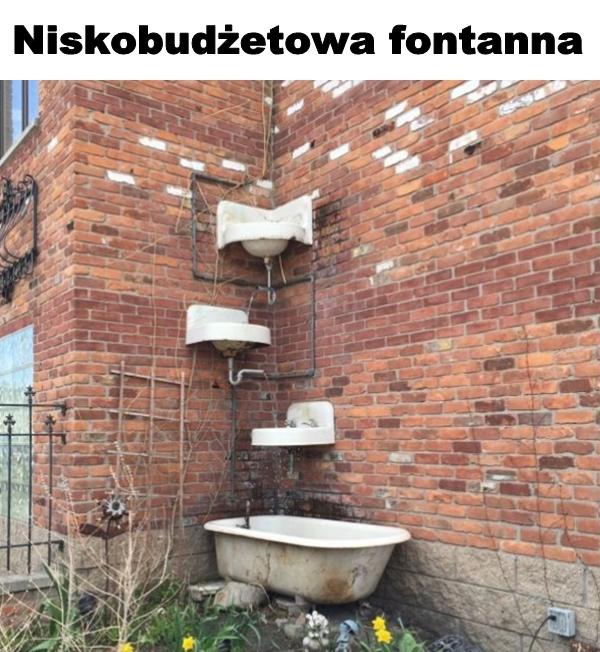 Niskobudżetowa fontanna