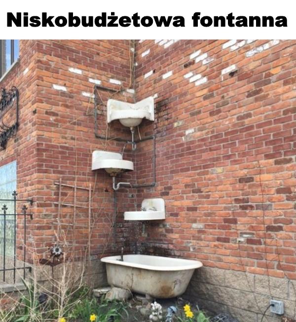 Niskobudżetowa fontanna