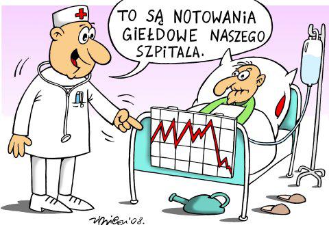 No to są notowania giełdowe naszego szpitala