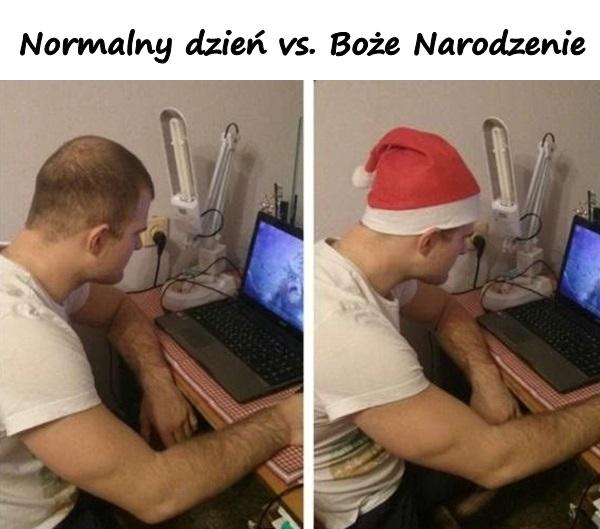 Normalny dzień vs. Boże Narodzenie