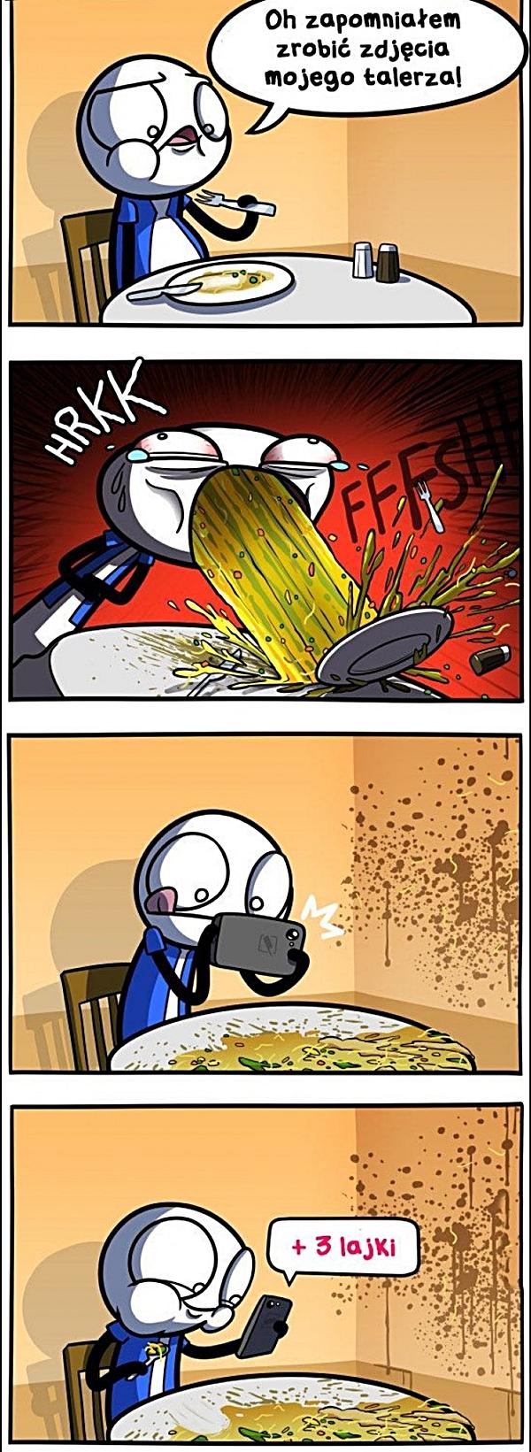 Oh, zapomniałem zrobić zdjęcie mojego talerza