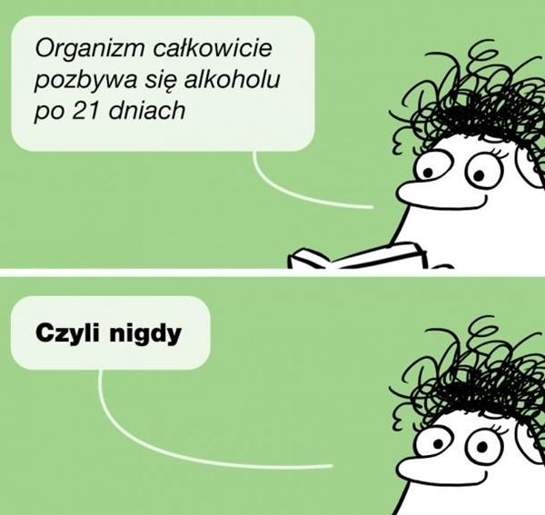 Organizm całkowicie pozbywa się alkoholu po 21 dniach