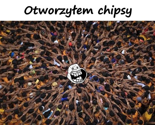 Otworzyłem chipsy