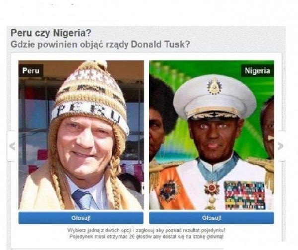 Peru czy Nigeria? Gdzie powinien objąć rządy Donald Tusk