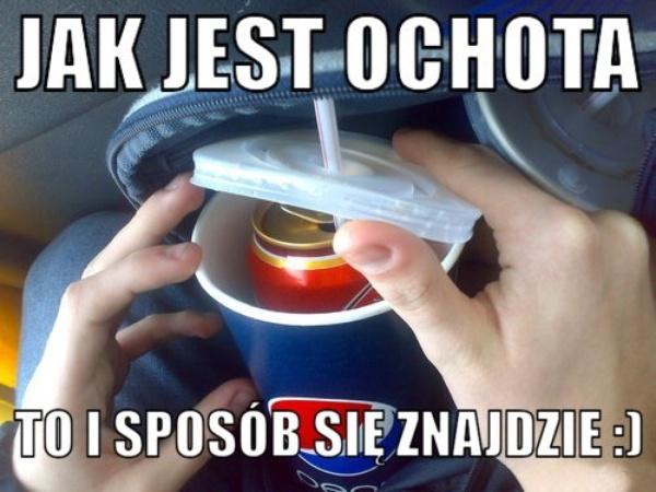 Piwo - jak jest ochota to i sposób się znajdzie