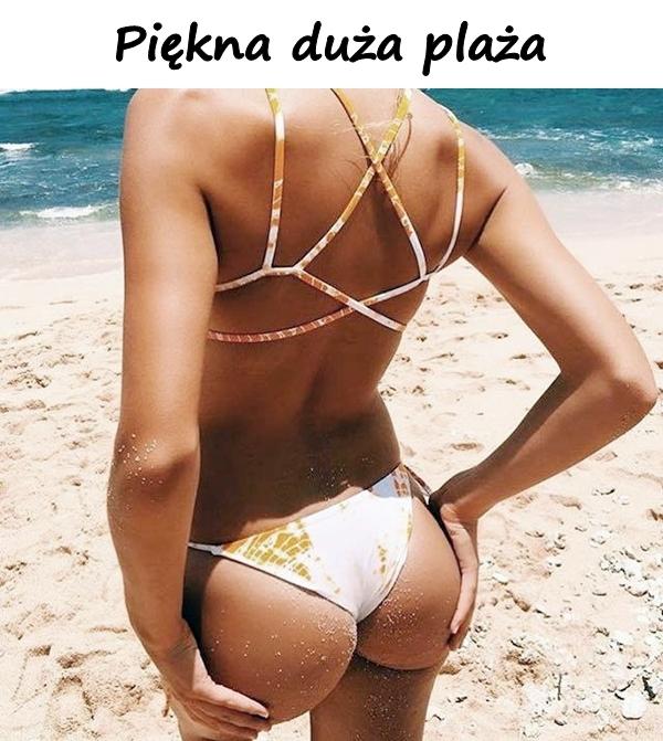 Piękna duża plaża