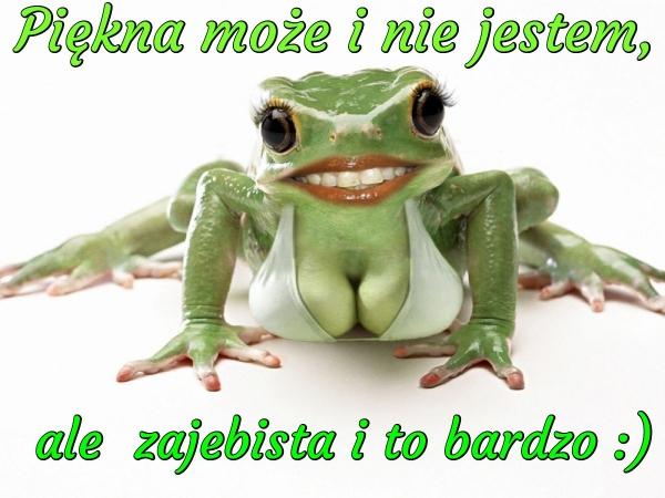 Piękna może i nie jestem ale zajebista i to bardzo