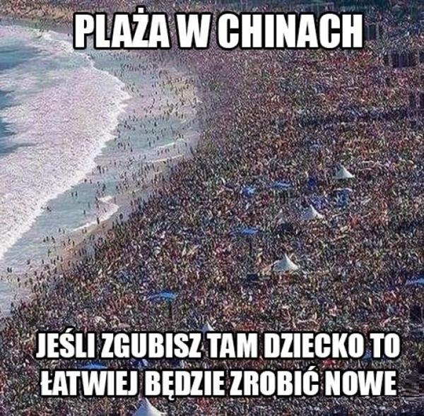Plaża w Chinach. Jeśli zgubisz tam dziecko, to łatwej