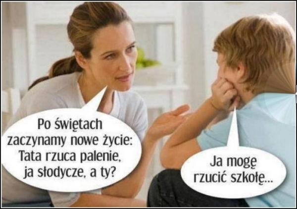 Po świętach zaczynamy nowe życie; tata rzuca palenie ja