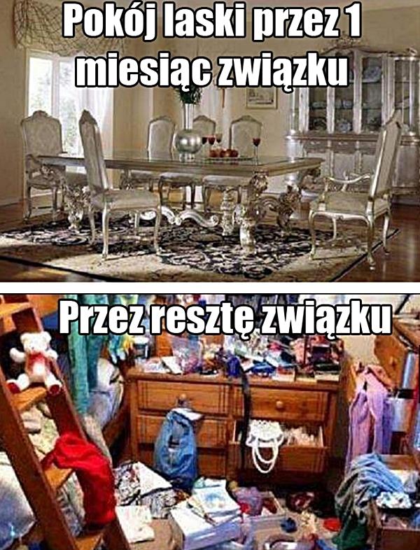 Pokój laski przez 1 miesiąc związku i przez resztę związku